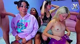 Horny Sluts Deepthroat Strangers in Wild Orgy Compilation