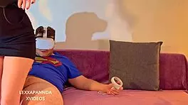 cute asian babe moans while pleasuring herself with a wand