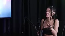 I crave intelligent men, even if bad in bed, I cum hard with toys and squirt - Debora Andrade in sheer red