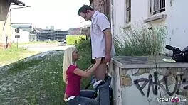 Stranger From Leipzig Station Fucks German Teen Kira Outdoor