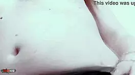 hey, watch allya the hot brunette babe rip her clothes off on the beach rocks, teasing with her small tits and stockings?