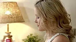 blonde teen enjoys ardent sex with bf