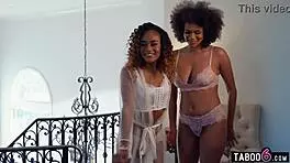 Young ebony wife cheats with her bisexual friend and spills it to her husband