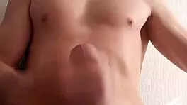 russian teen 18+ starts her day with horny solo masturbation on webcam.