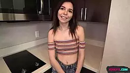 Lexus Love starts with blowjob but ends in doggystyle fucking her wet pussy with monster cock