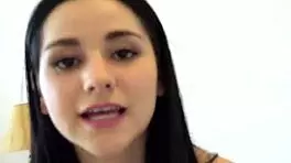 Violet Rain's Perverted Stepbrother Voyeur Spies and Seduces Cute Brunette Teen with Small Tits.