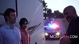 Stepmom and stepsis, you gotta help me slip outta this cop mess at the office!