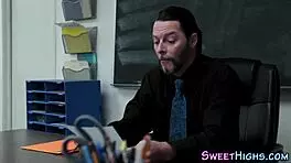 petite college slut in glasses fucked hard