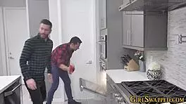 Stockings-Clad Teen 18+ Stepdaughter Sucks Monster Cock Hardcore