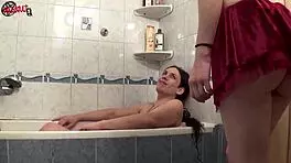 Shane Makes Melody Cum Hard In Tub