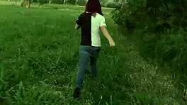 Watch this emo teen prostitute with big tits getting pounded by monster cock on the hill?