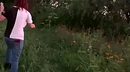 Watch this emo teen prostitute with big tits getting pounded by monster cock on the hill?