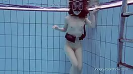 Wow, Roxalana Chech Scuba Diving In The Pool!