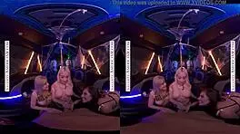 Jamie Jett and Sandra Luberc in Halloween Foursome with Spencer Bradley