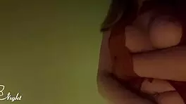 Busty blonde feels intense pleasure masturbating alone sensually