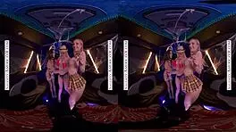 Jamie Jett and Sandra Luberc in Halloween Foursome with Spencer Bradley