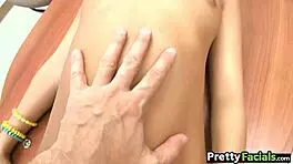 Innocent Teen Kim Capri Shocked by Amateur Facial Cumshot