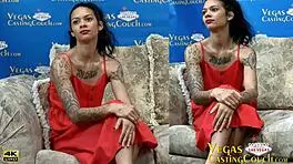 chanel west - first porn video in vegas casting - oil massaged - fingered - cock swallowing - reverse cowgirl riding - doggy - bondage orgasm - all pov and close up