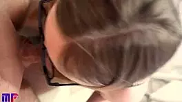 step sister sucking cock in pov close-up