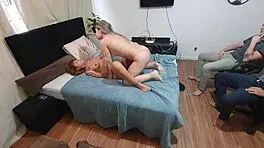 Hey, watch our girlfriends licking pussies at the party