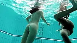 Yo, check Markova and Zlata as the hottest lesbians underwater! 🏊‍♀️