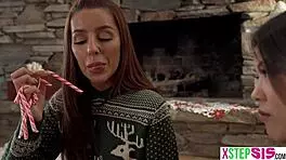 Teen stepsister Vanna Bardot with Asian friend Lulu Chu pranking brother