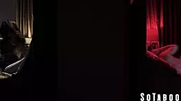 Conservative petite asian teen joins wild threesome