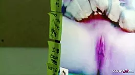 caught tiny step sister masturbate and seduce to fuck