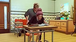 Cruel Teacher Punishes Student With Rough Anal And Deep Throat