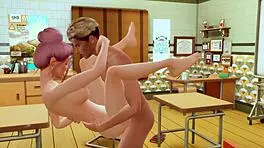 Cruel Teacher Punishes Student With Rough Anal And Deep Throat