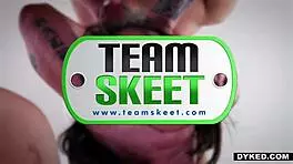 Watch this straight teen get her ass rimmed and fingered