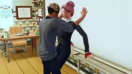 Cruel Teacher Punishes Student With Rough Anal And Deep Throat