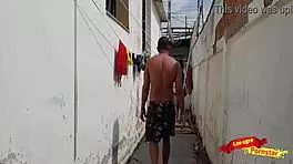 Two young and juicy maids get pounded in the backyard and he makes her swallow his load