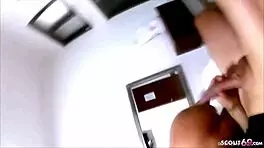 German teen 18+ riding big cock on holiday.