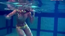 Hey, dive into this new teen's underwater pool bathing show