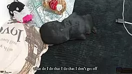 horny stepsister sucks stepbrother's dick for milk