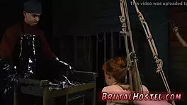 Teen Blonde Binds Herself in High Heels