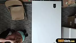 Geek chick in glasses gets fucked hard