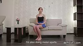 Sweetie, are you spreading that tight slit to lose virginity?