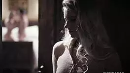 Petite Blonde Teen Catches Nasty Couple