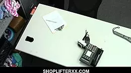 Scarlett Mae Caught Shoplifting, Faces Pervy Officer's Advances