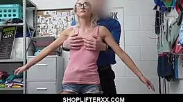 Hey, blonde nerdy teen Tallie, why screw with Officer Mike Mancini at work?