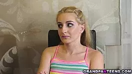 oh wow, blonde babe lylyta sucks off an angry old guy and gets pounded hard!