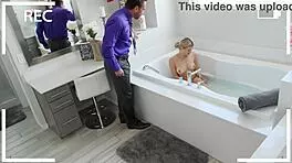 Nannyspy rides boss's cock, fucking her wet pussy hard until destroyed.