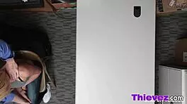 Blonde teen punished doggystyle with monster cock bent over shaved pussy