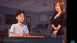 Summertime Saga 41: College Roleplay Game Scene