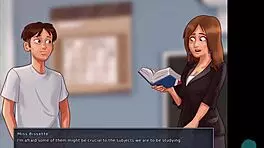 Summertime Saga 41: College Roleplay Game Scene