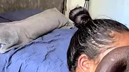 Latina teen deepthroats big BBC!