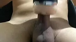 young amateur webcam girl masturbates before her shower