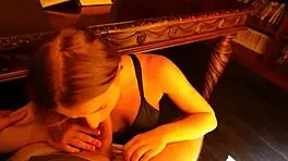 Holiday request turns into cum on pussy